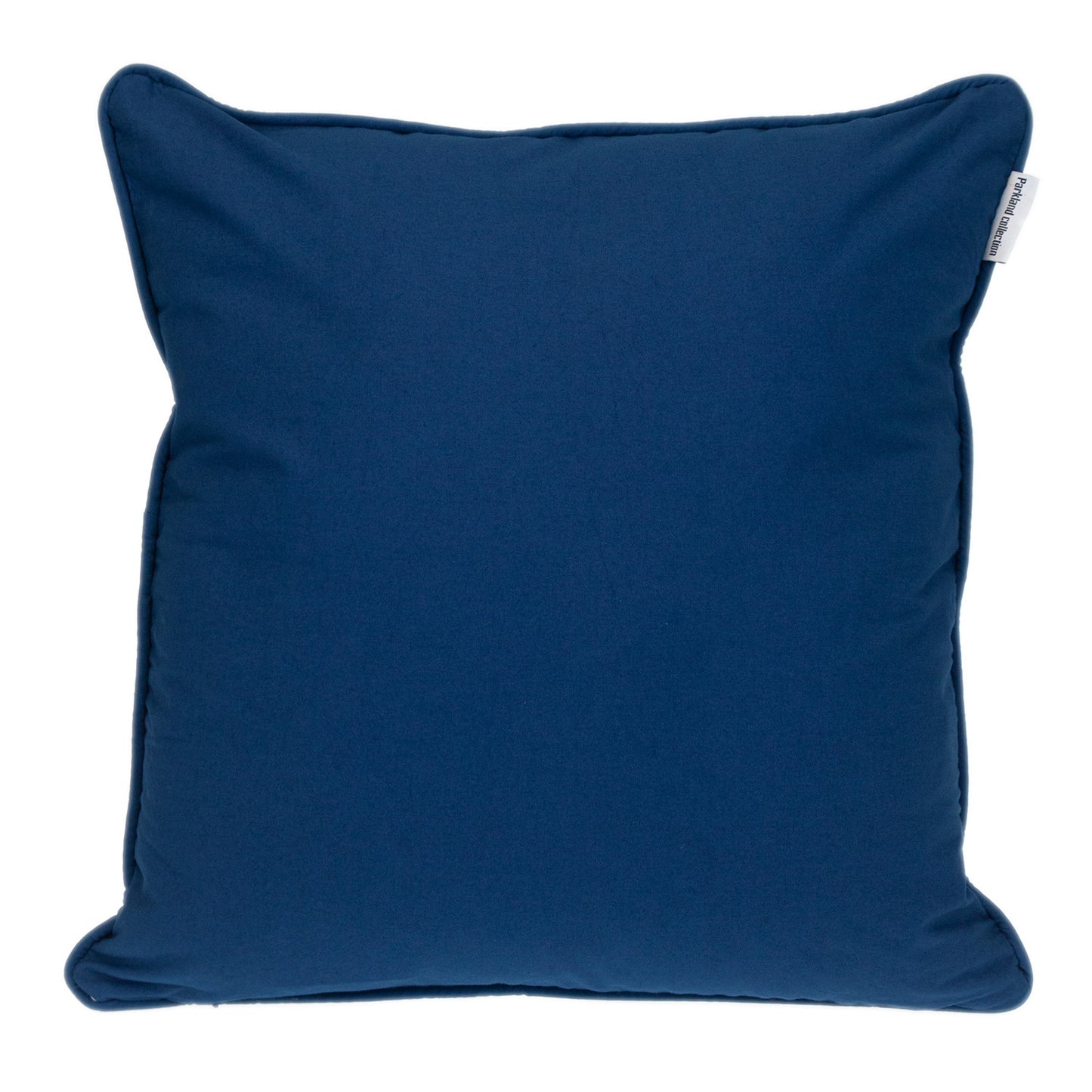 20" Blue Geometric Cotton Throw Pillow