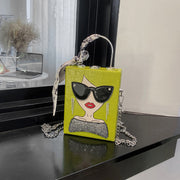 New Retro Eye Chain Box Handbag