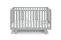 Light Gray Solid and Manufactured Wood Standard Three In One Convertible Crib