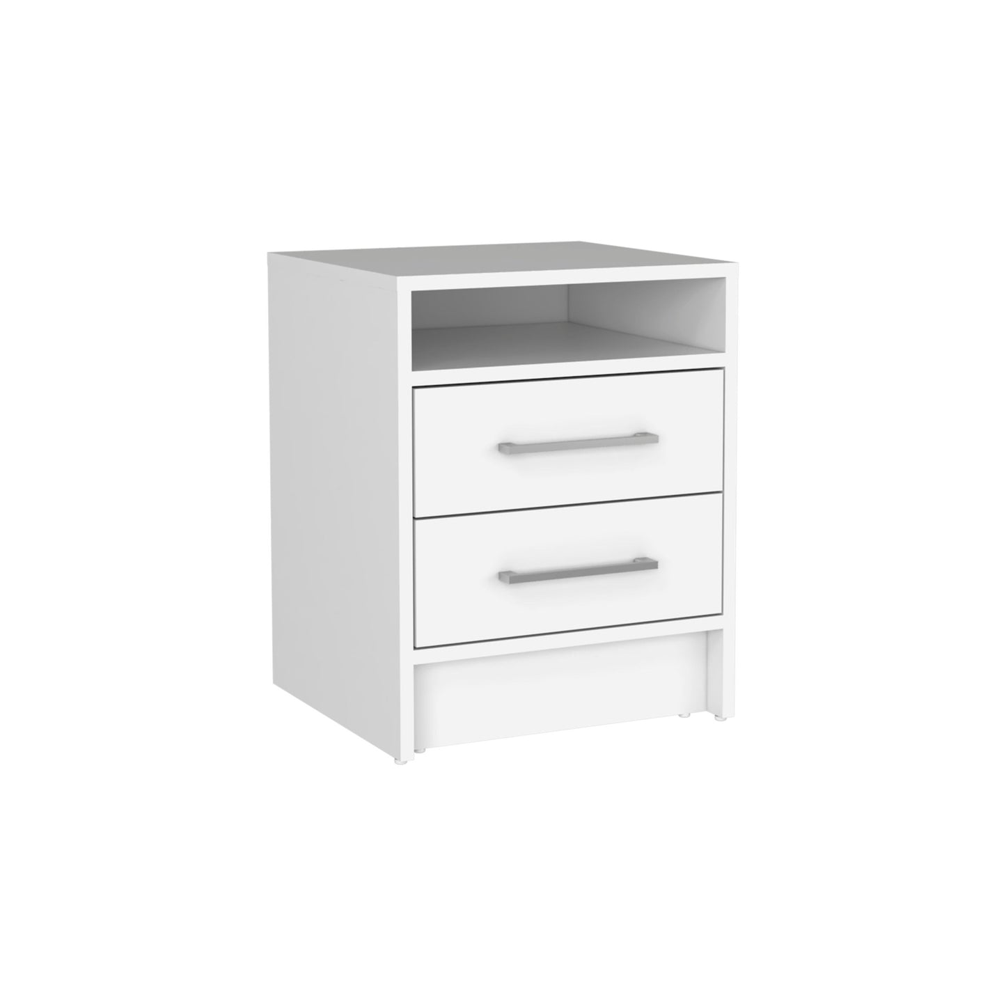 32" White Two Drawer Dresser