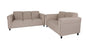 Two Piece Deep Taupe Five Person Seating Set