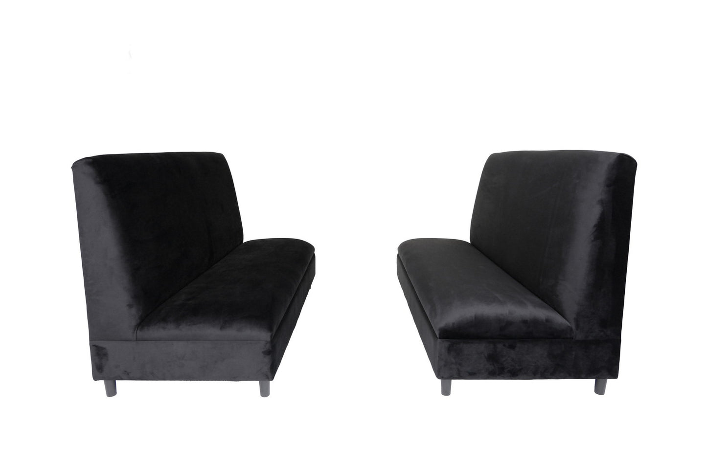 Two Piece Black Seating Set