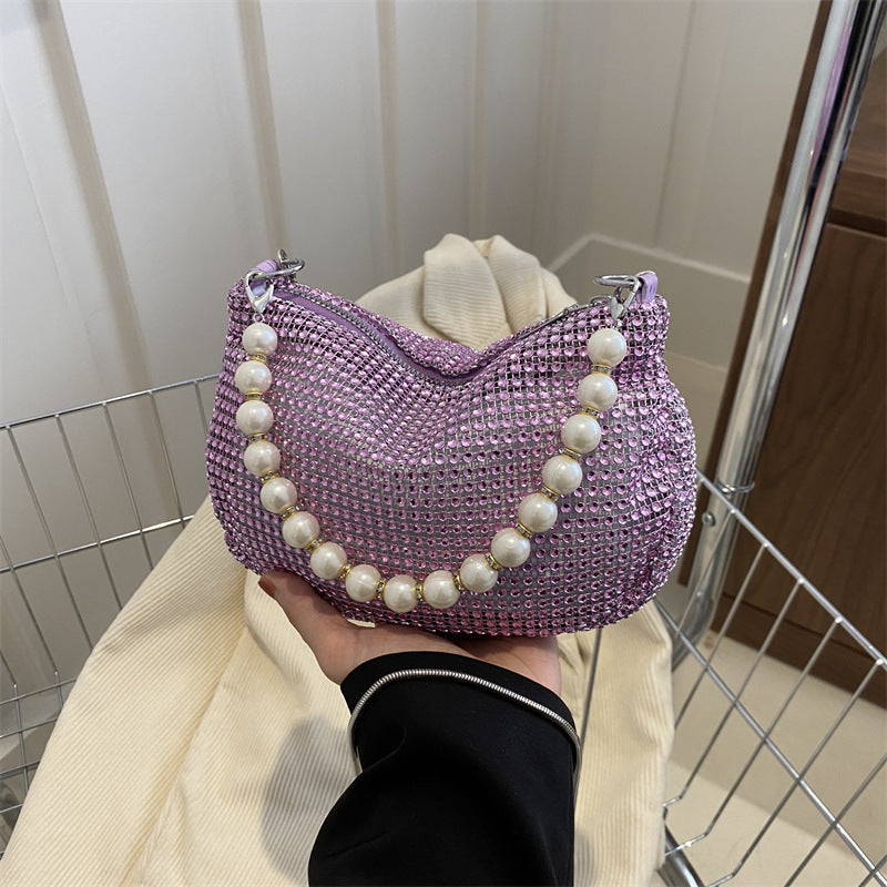 Pearl Special Imitation Diamond Handbag Party Bag