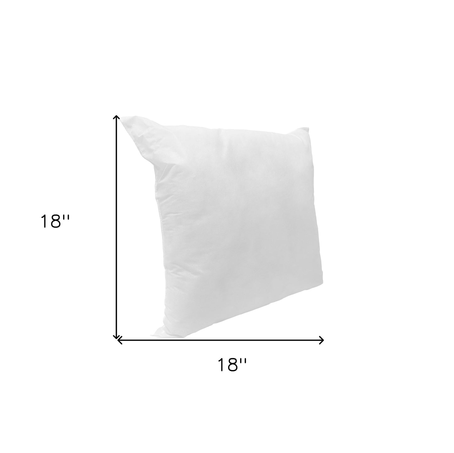 22" White Down Feather Throw Pillow Insert