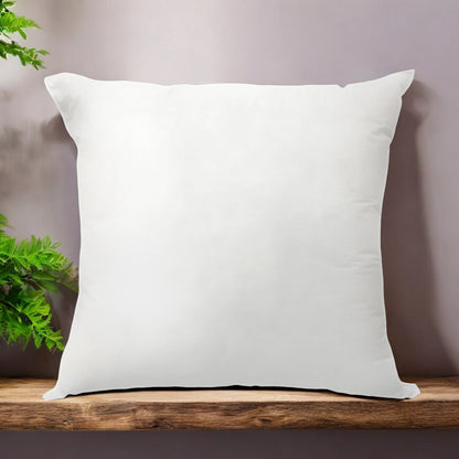 22" White Down Feather Throw Pillow Insert