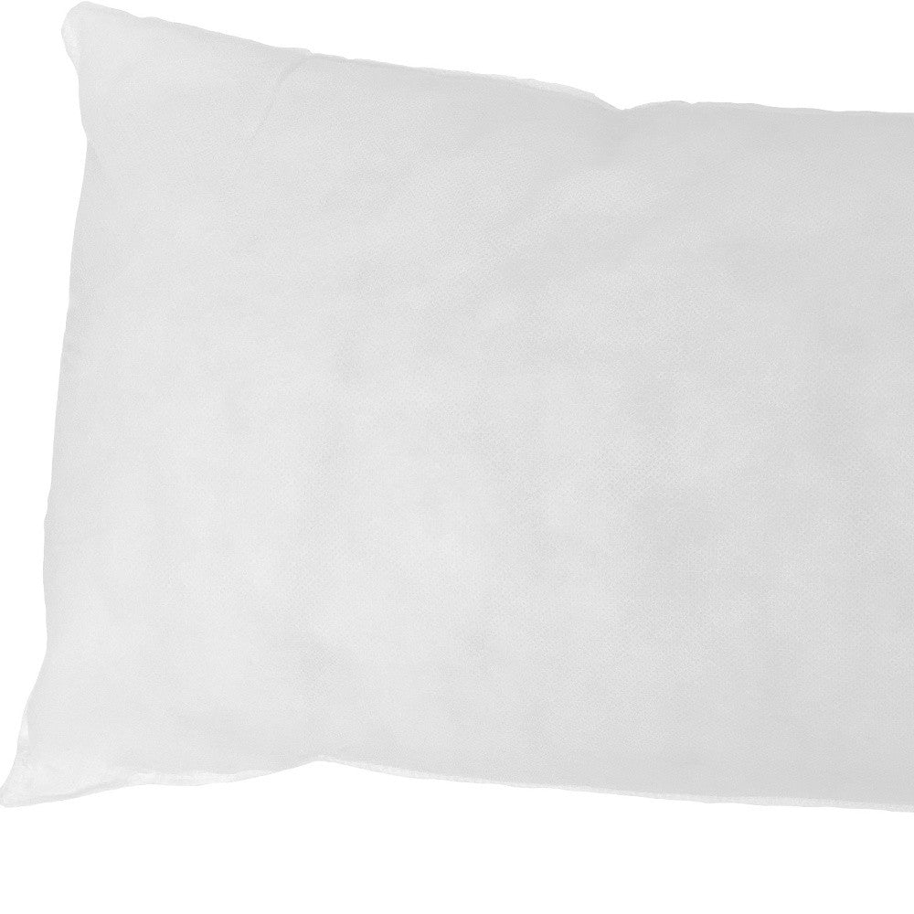 12" X 28" White Throw Pillow Insert