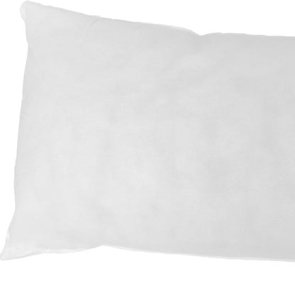 14" X 36" White Polyester Blown Seam Pillow Insert