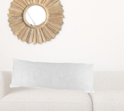 14" X 36" White Polyester Blown Seam Pillow Insert