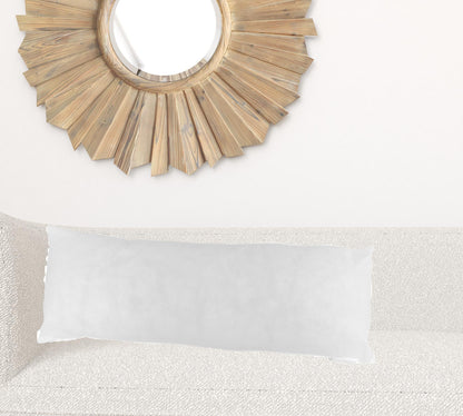 14" X 36" White Polyester Blown Seam Pillow Insert