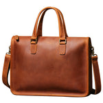 Load image into Gallery viewer, Men&#39;s Bag Crazy Horse Leather Briefcase For Laptop
