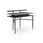 43" Gray and Black Writing Desk