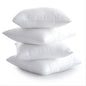 Set of Four 12" Microfiber Indoor Outdoor Throw Pillow Inserts