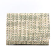 New Straw PU Folding Wallet Women's Mini Ultra-thin Fashion All-matching