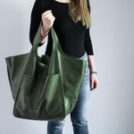 Load image into Gallery viewer, Simple Big Bag Soft Leather Large Capacity Shoulder Hand-held Tote
