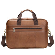 Men's Official Document Leather Casual Computer Bag Shoulder Crossbody