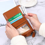 Load image into Gallery viewer, Wallet Women&#39;s Solid Color Simple Zipper Multi Slot Large Capacity
