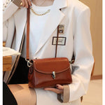 Load image into Gallery viewer, Stylish Simple And Versatile High-grade Exquisite Cowhide Small Square Bag
