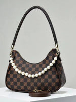 Load image into Gallery viewer, Versatile Lattice Pearl Women&#39;s Shoulder Messenger Bag
