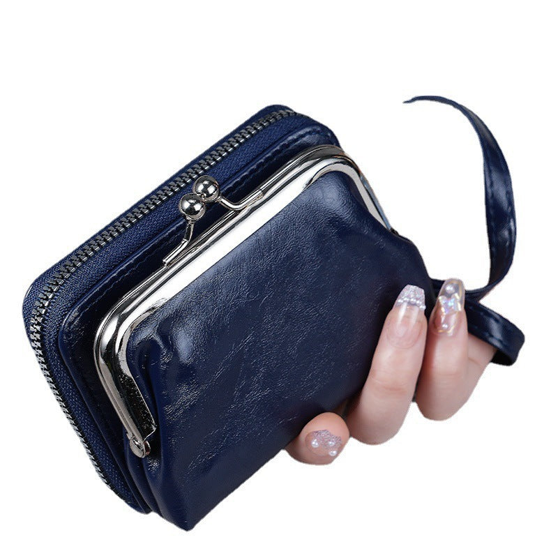 New Wallet Women's Cross-border Bag Women's Buckle Coin Purse