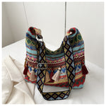 Load image into Gallery viewer, Simple Shoulder Retro Ethnic Style Large Capacity Bag
