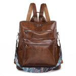 Load image into Gallery viewer, Vintage Student Schoolbag Leisure Multifunctional Women&#39;s Backpack
