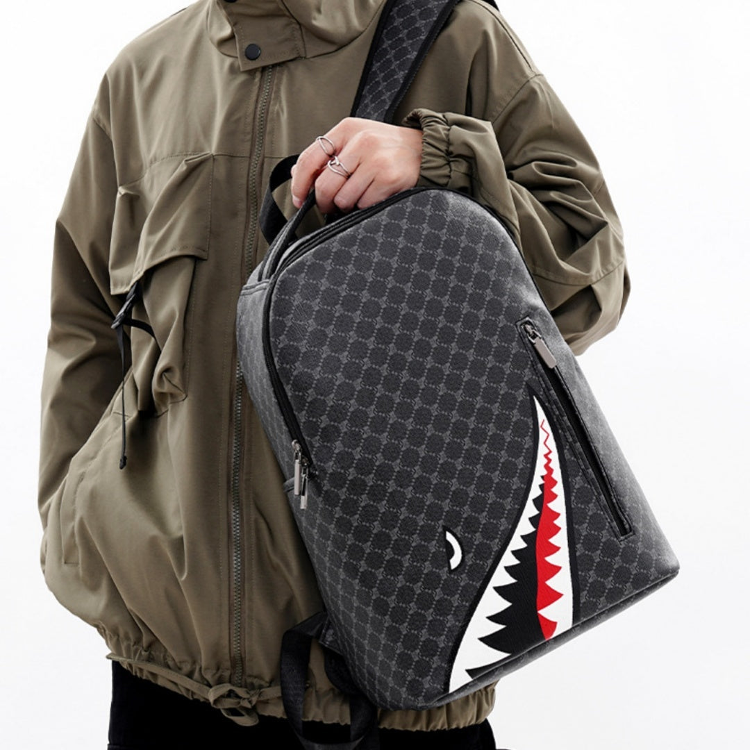 Shark Backpack Business Large Capacity Men