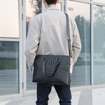 Load image into Gallery viewer, Men&#39;s New Crocodile Pattern Business Computer Bag Shoulder Briefcase
