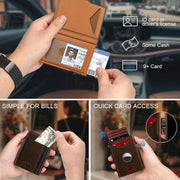 Anti-theft Brush Aluminum Alloy Card Bag