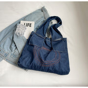 Denim Retro Women's Shoulder Bag Large Capacity Handbag