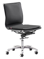 Load image into Gallery viewer, Lider Plus Armless Office Chair Black
