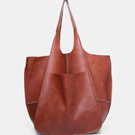 Load image into Gallery viewer, Simple Big Bag Soft Leather Large Capacity Shoulder Hand-held Tote
