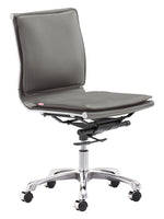 Load image into Gallery viewer, Lider Plus Armless Office Chair Gray
