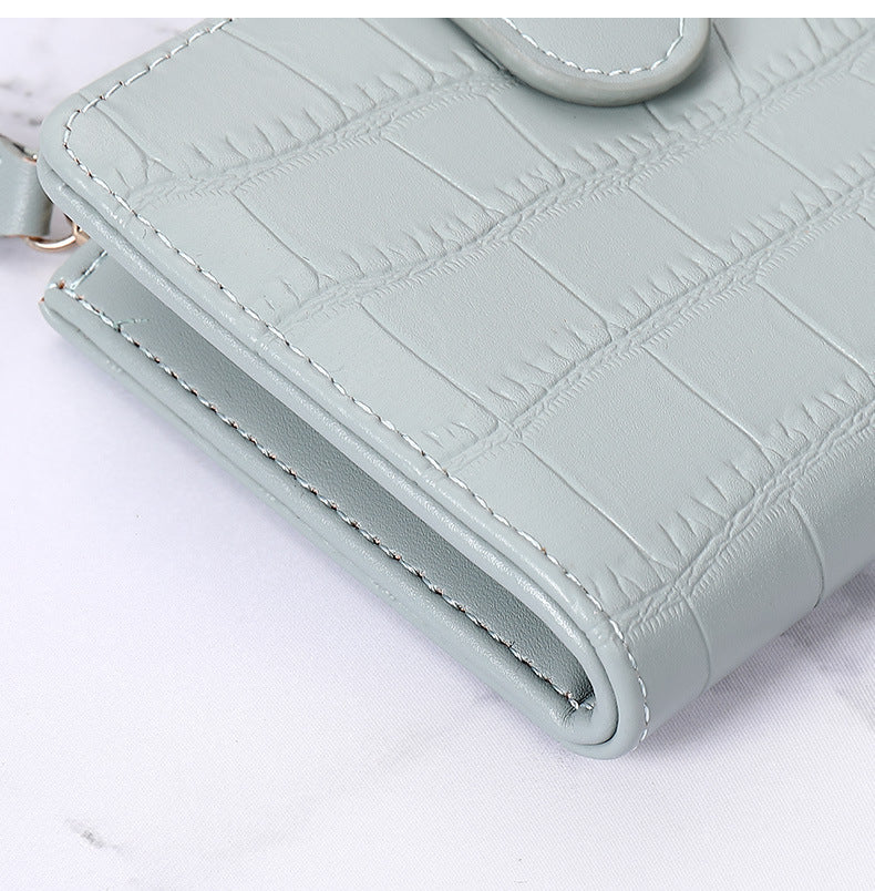 Wallet Women's Solid Color Simple Zipper Multi Slot Large Capacity