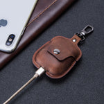 Load image into Gallery viewer, Compatible Covers Leather Keychain Portable Headset
