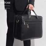 Load image into Gallery viewer, Leather Handbag Briefcase Napa Leather Comfortable Texture Men&#39;s Real-leather Bag
