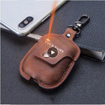 Load image into Gallery viewer, Compatible Covers Leather Keychain Portable Headset
