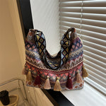 Load image into Gallery viewer, Simple Shoulder Retro Ethnic Style Large Capacity Bag
