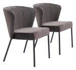 Load image into Gallery viewer, Aimee Dining Chair (Set of 2) Gray
