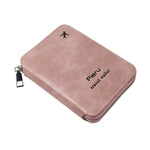 Load image into Gallery viewer, Zipper Passport Holder Multi-functional RFID Anti-theft Swiping Outbound Travel Storage Bag
