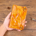 Load image into Gallery viewer, New Top Layer Cow Leather Hand-painted Old Long Wallet Man
