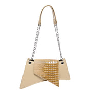 Stone Pattern Twisted Tabby Square Pouch