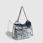 Load image into Gallery viewer, Large Capacity Fashion Jean Bag Retro Shoulder Bag
