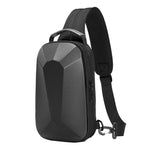 Load image into Gallery viewer, Men&#39;s Shoulder Messenger Multi-functional Fashion Leisure Crossbody Hard Shell Chest Bag
